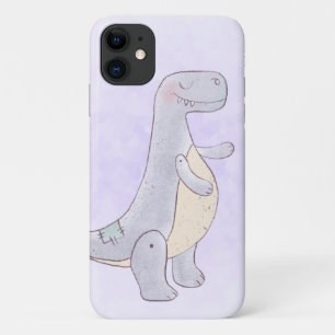 Cute Gray Tyrannosaurus Rex Dinosaur Speelgoed Case-Mate iPhone Case