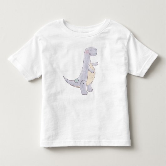 Cute Gray Tyrannosaurus Rex Dinosaur Speelgoed Kinder Shirts (Voorkant)