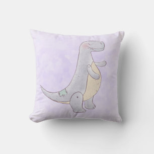 Cute Gray Tyrannosaurus Rex Dinosaur Speelgoed Kussen