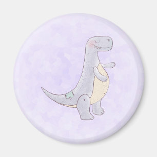 Cute Gray Tyrannosaurus Rex Dinosaur Speelgoed Magneet