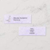 Cute Gray Tyrannosaurus Rex Dinosaur Speelgoed Mini Visitekaartje (Voorkant / Achterkant)