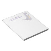 Cute Gray Tyrannosaurus Rex Dinosaur Speelgoed Not Notitieblok (Schuin)