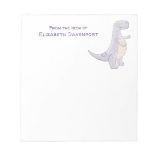 Cute Gray Tyrannosaurus Rex Dinosaur Speelgoed Not Notitieblok