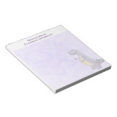 Cute Gray Tyrannosaurus Rex Dinosaur Speelgoed Notitieblok (Schuin)