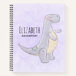 Cute Gray Tyrannosaurus Rex Dinosaur Speelgoed Notitieboek