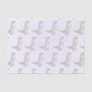 Cute Gray Tyrannosaurus Rex Dinosaur Speelgoed Pat Tissuepapier