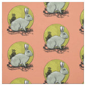 Cute gray wild konijn stof (Swatch)