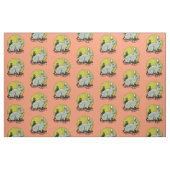 Cute gray wild konijn stof (Fat Quarter)