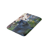 Cute Gray Wolf en Wilderness Forest Badmat (Gekanteld)