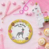 Cute Great Dane Dog Birthday Party Paper Bord (Feest)