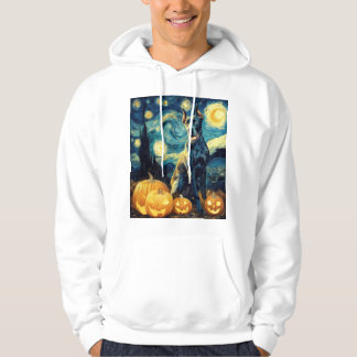 Cute Great Dane Dog Halloween Jack O Lantern Pumpk Hoodie
