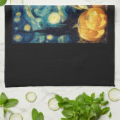 Cute Great Dane Dog Halloween Jack O Lantern Pumpk Theedoek (Gevouwen)