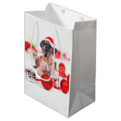 Cute Great Dane Dog-kerstkerstkerstkerstkerstkerst Medium Cadeauzakje (Voorkant Gekanteld)