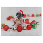 Cute Great Dane Dog-kerstkerstkerstkerstkerstkerst Snijplank (Voorkant)