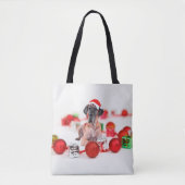Cute Great Dane Dog-kerstkerstkerstkerstkerstkerst Tote Bag (Voorkant)