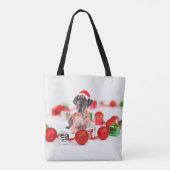 Cute Great Dane Dog-kerstkerstkerstkerstkerstkerst Tote Bag (Achterkant)