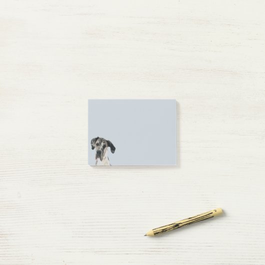 Cute Great Dane Dog Pet Animal Art Post-it Notes (Op bureau)