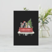 Cute Great Dane Kerst Top, Hondenbezitter Moeder C Kaart (Staand voorkant)