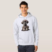 Cute Great Dane Puppy Hoodie (Voorkant volledig)
