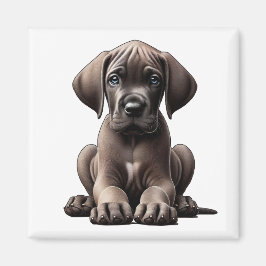 Cute Great Dane Puppy Magneet