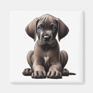 Cute Great Dane Puppy Magneet