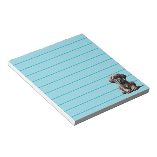 Cute Great Dane Puppy Notitieblok (Schuin)
