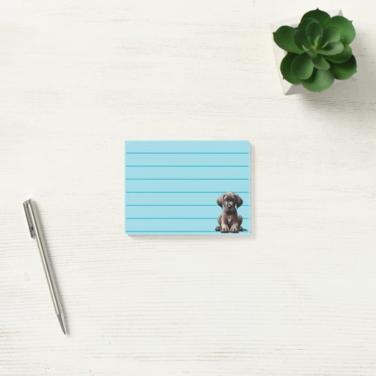 Cute Great Dane Puppy Post-it® Notes (Kantoor)