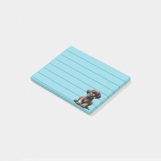 Cute Great Dane Puppy Post-it® Notes (Schuin)