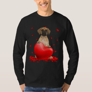Cute Great Dane Valentine Hearts  Dogs Hug Heart L T-shirt