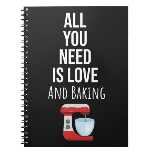 Cute Great Gifts For Bakers Baking Lover Bake Notitieboek (Voorkant)