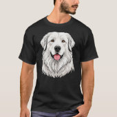 Cute Great Pyrenees Dog Breed T-shirt (Voorkant)