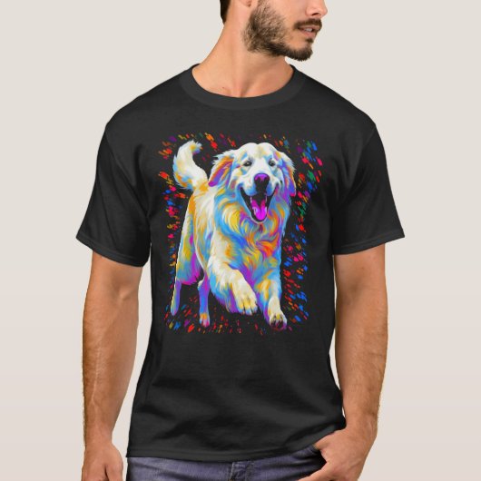 Cute Great Pyrenees Dog T-shirt (Voorkant)
