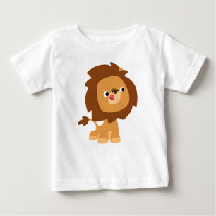 Cute Greedy Cartoon Lion Baby T-Shirt