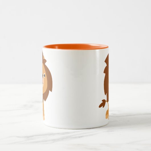 Cute Greedy Cartoon Lion Mok (Center)