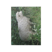 Cute Greedy Sheep Eating Notepad Notitieblok (Linkerzijde)