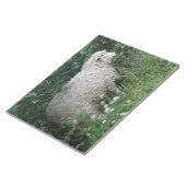 Cute Greedy Sheep Eating Notepad Notitieblok (Schuin)