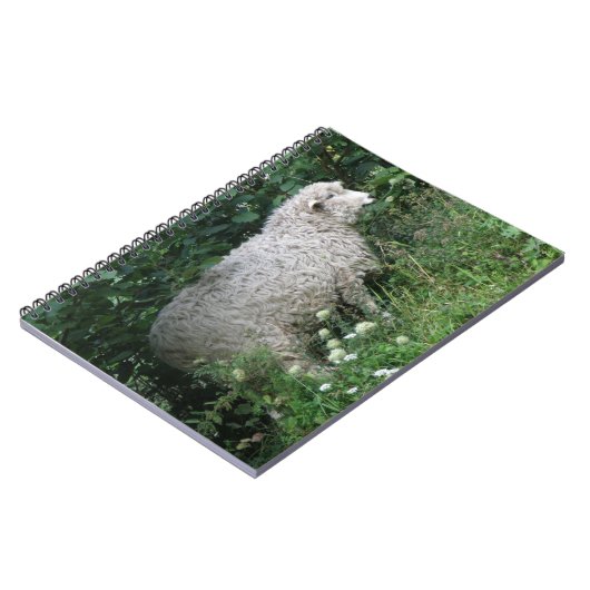Cute Greedy Sheep Eating Notitieboek (Linkerzijde)