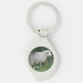 Cute Greedy Sheep Eating Sleutelhanger (Voorkant)