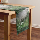 Cute Greedy Sheep Eating Table Runner Korte Tafelloper (Voorbeeld)