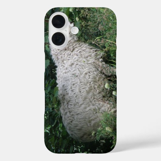 Cute Greedy Sheep iPhone Case (Achterkant)