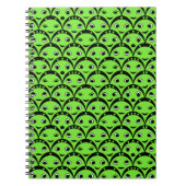 Cute Green Alien Notitieboek (Voorkant)