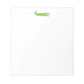 Cute Green Alligator Notitieblok (Voorkant)