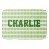 Cute Green and White Badmat (Voorkant)