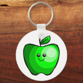 Cute Green Apple Sleutelhanger (Voorkant)
