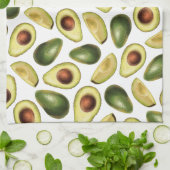 Cute Green Avocado en Avocado Slices Theedoek (Gevouwen)