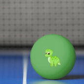 Cute Green Baby Brontosaurus Dinosaur Pingpongbal (Net)