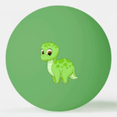 Cute Green Baby Brontosaurus Dinosaur Pingpongbal (Achterkant)