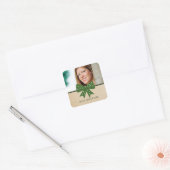 Cute Green Bow Afstuderen Stickers (Envelop)