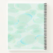 Cute green bubbles patroon notitieboek (Achterkant)