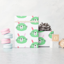 Cute Green Bunnies Cadeaupapier